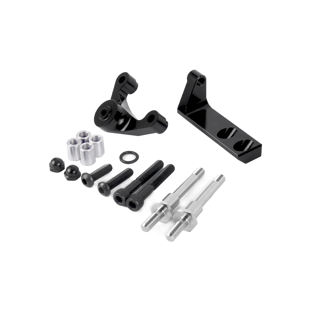 For Ducati Hypermotard 821 939 SP New CNC Fiber Carbon Steering Damper Stabilizer Bracket Mounting Kit