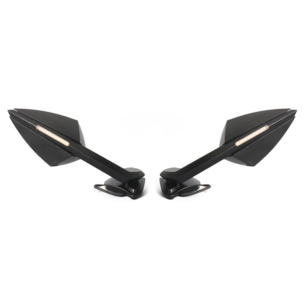 Fit For Yamaha YZF R1 M YZFR1 YZF-R1 2020-2025 Motorcycle Rearview Mirror Rear View Side Mirror with LED Turn Signal Light