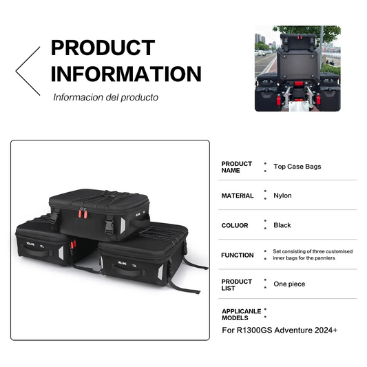 Motorcycle Accessories Luggage Bags Additional Bags For BMW GS 1300 R 1300 GS Adventure 2024 2025 2026 R1300GS ADV Top Pack