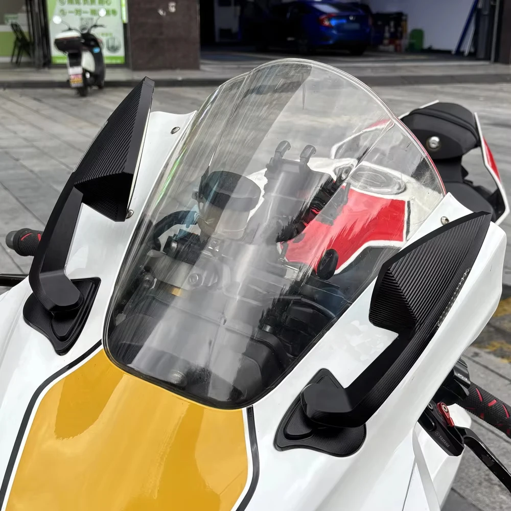 Fit For Yamaha YZF R1 M YZFR1 YZF-R1 2020-2025 Motorcycle Rearview Mirror Rear View Side Mirror with LED Turn Signal Light