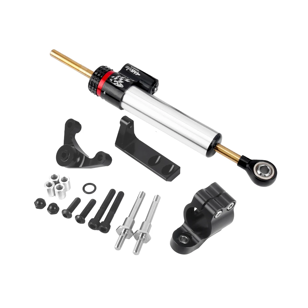 For Ducati Hypermotard 821 939 SP New CNC Fiber Carbon Steering Damper Stabilizer Bracket Mounting Kit