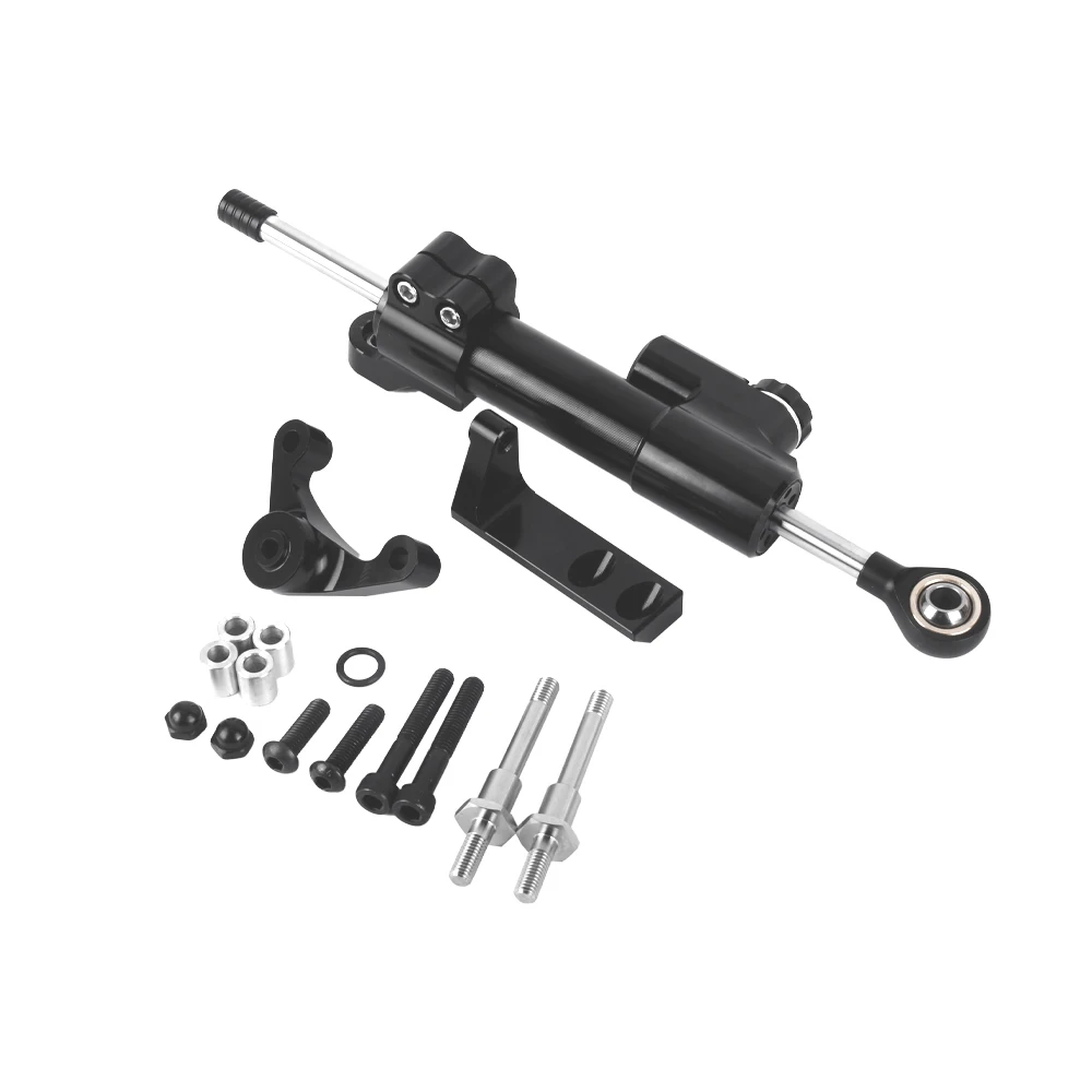 For Ducati Hypermotard 821 939 SP New CNC Fiber Carbon Steering Damper Stabilizer Bracket Mounting Kit