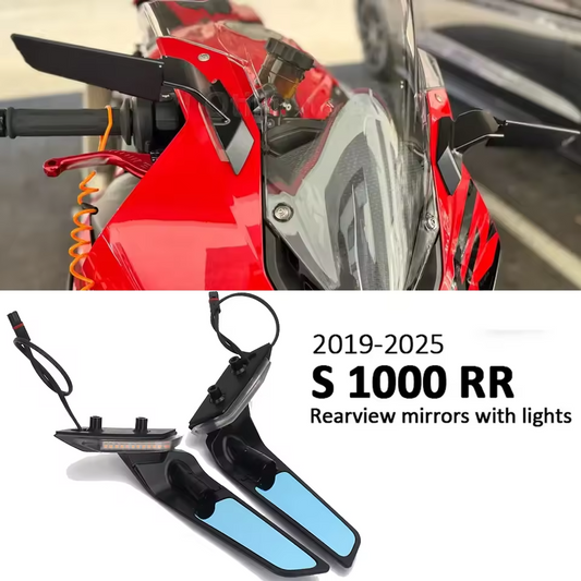 LED Turn Signal Rearview Mirrors for BMW S1000RR (2019–2025)