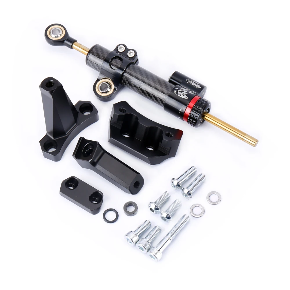 CNC Steering Damper Kit for Kawasaki Ninja 400 / Ninja 500