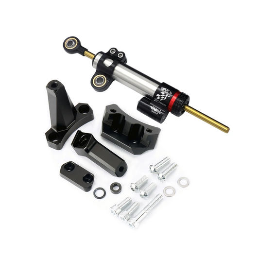 CNC Steering Damper Kit for Kawasaki Ninja 400 / Ninja 500