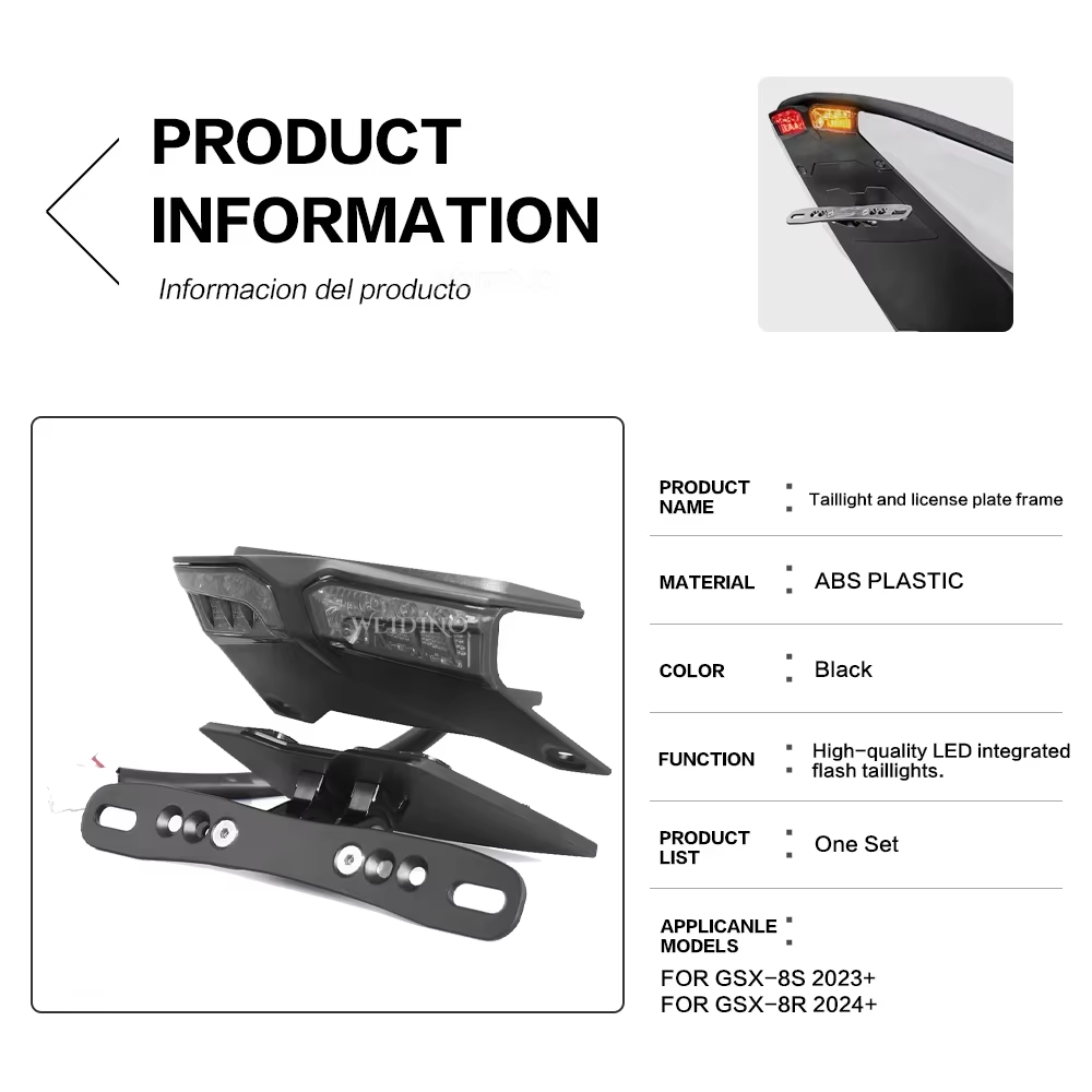 LED Fender Eliminator Kit for Suzuki GSX-8S (2023–2025) & GSX-8R (2024–2025)