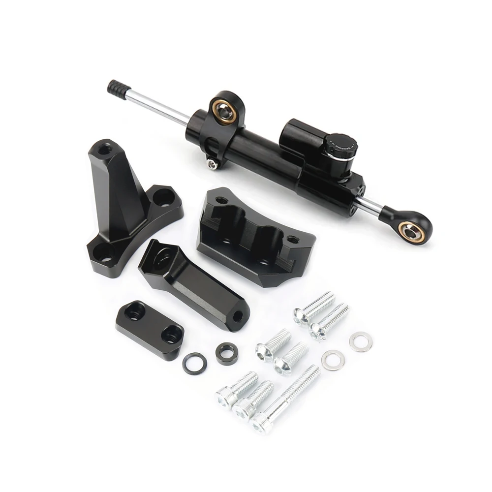 CNC Steering Damper Kit for Kawasaki Ninja 400 / Ninja 500