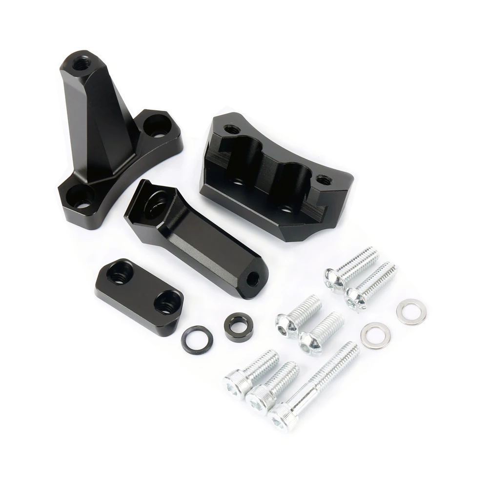 CNC steering damper kit for Kawasaki Ninja 400 and Ninja 500