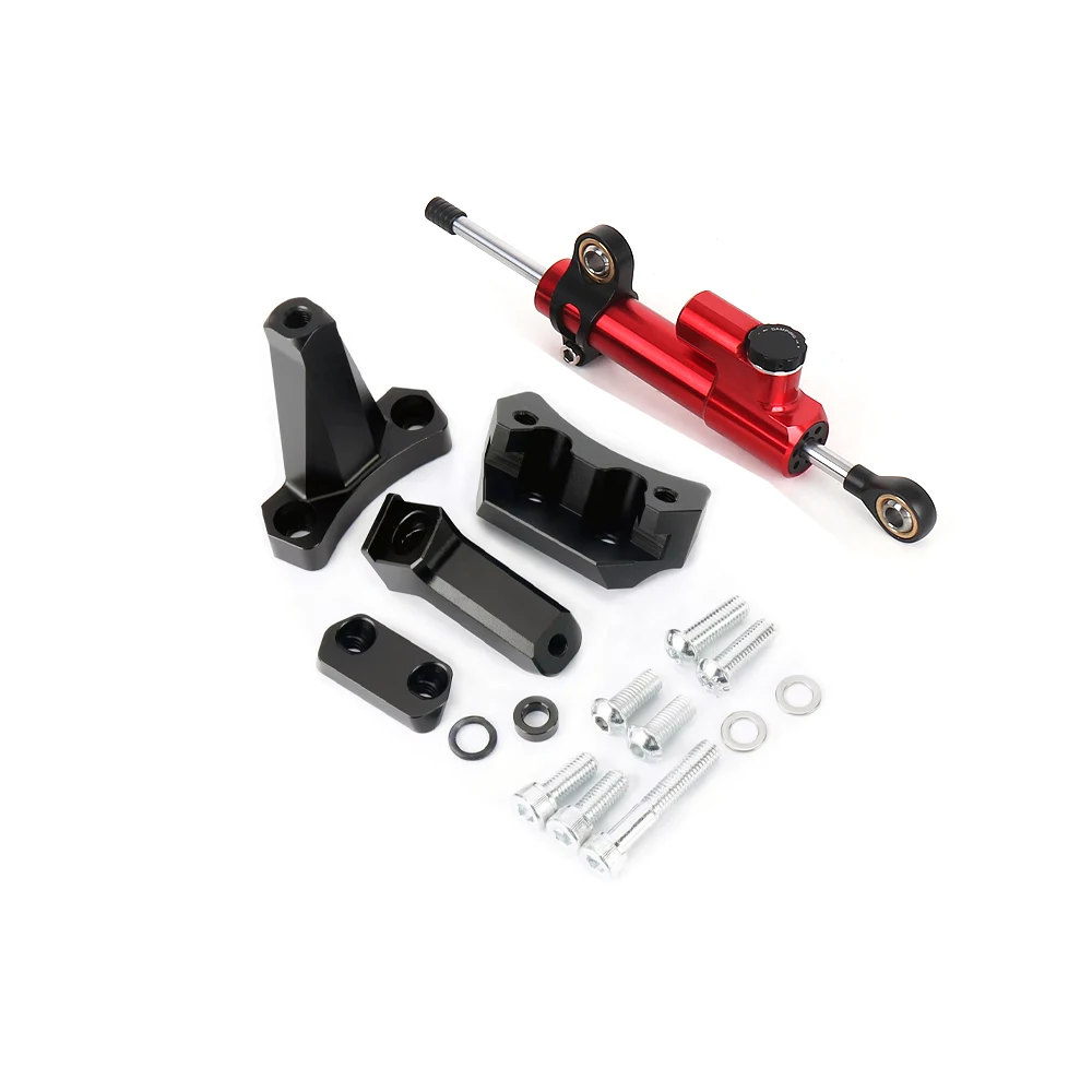 CNC Steering Damper Kit for Kawasaki Ninja 400 / Ninja 500